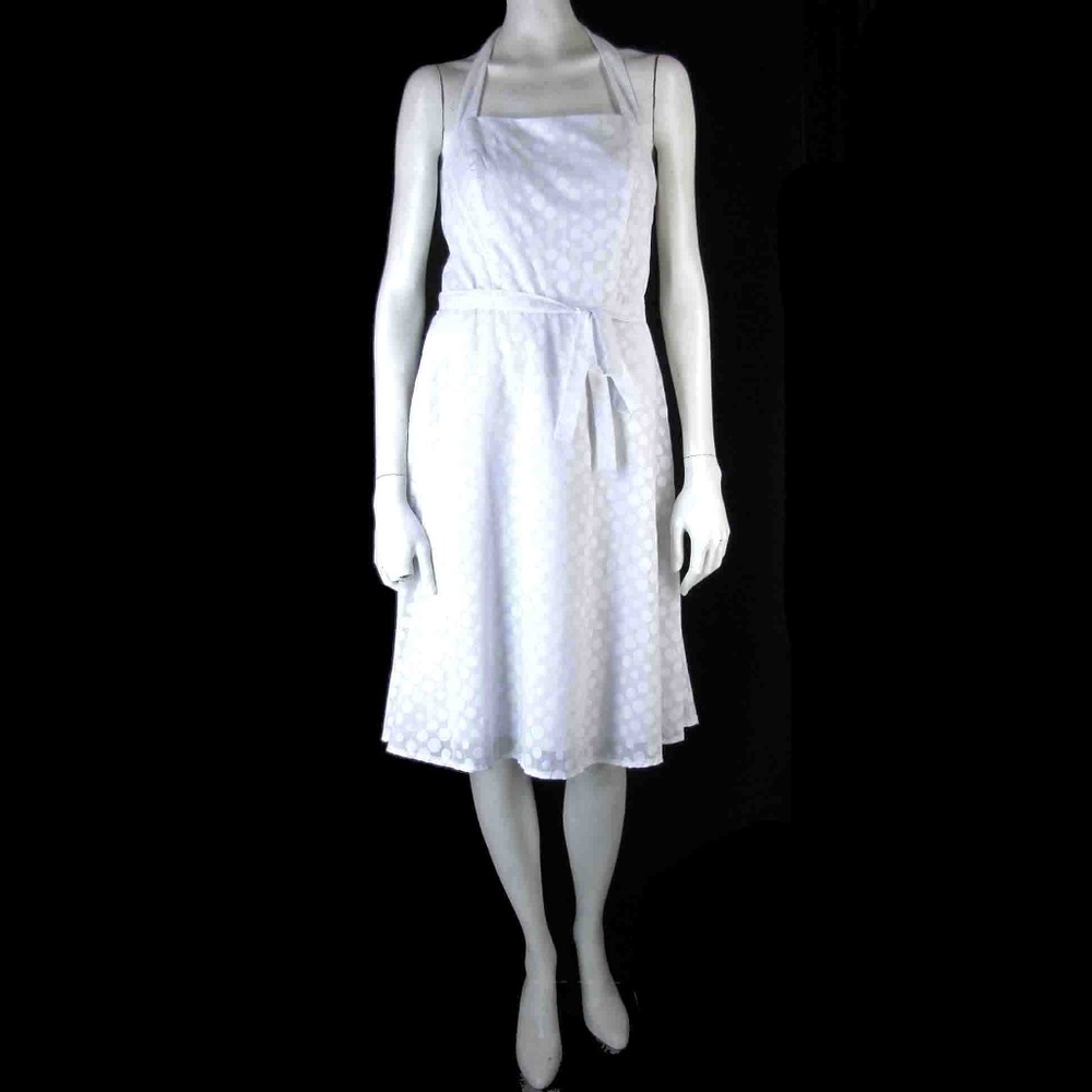 Polka Dot Halter Summer Dress Sundress - 4